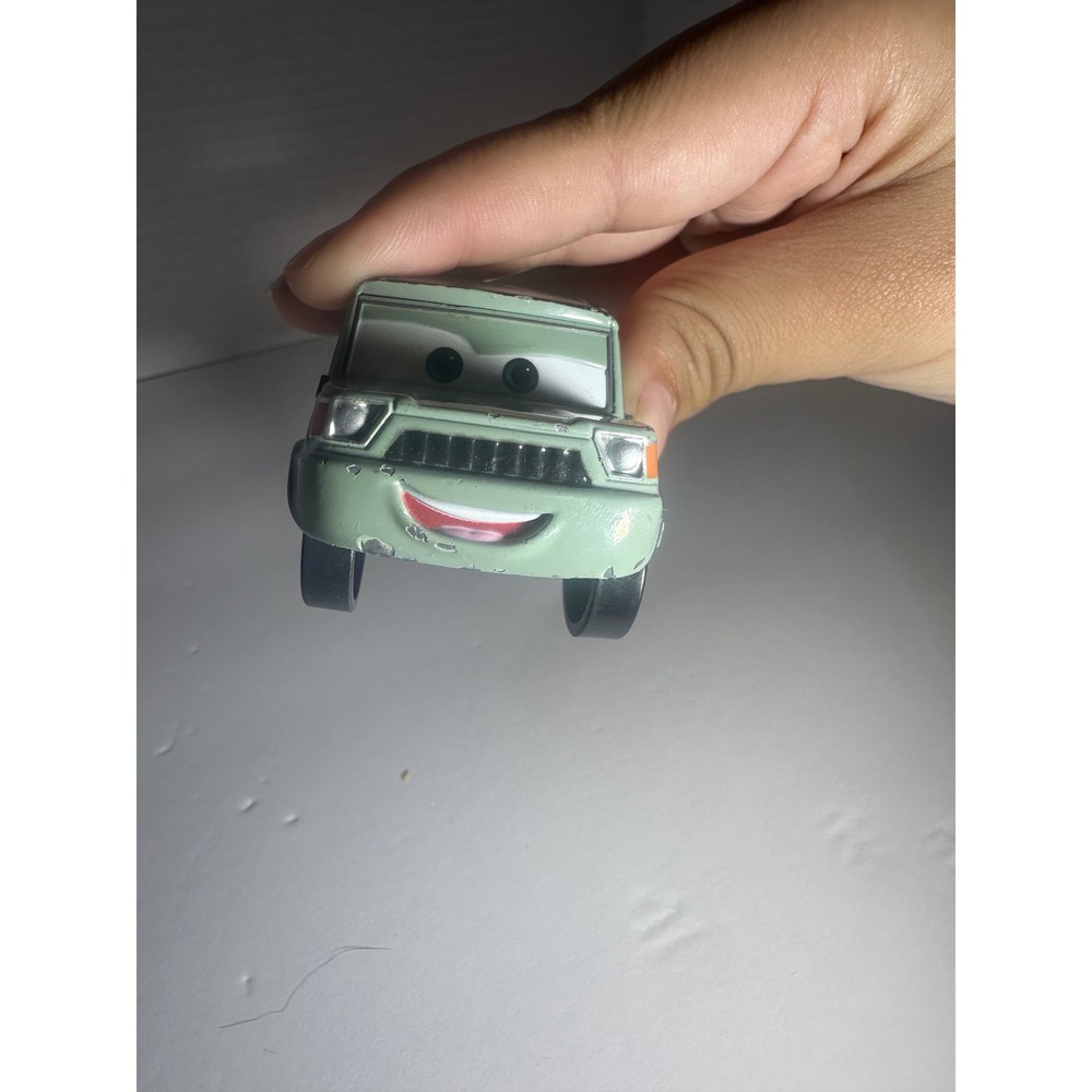 Disney Pixar Cars Sir Miles Axlerod Green Diecast Toy Car Cars 2 - Picture 9 of 11